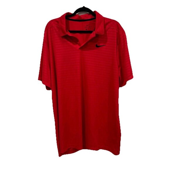 Men’s Nike Red Polo Drift 2XL XXL Shirt Top Pullover‎ Athlete Workout - Picture 1 of 8